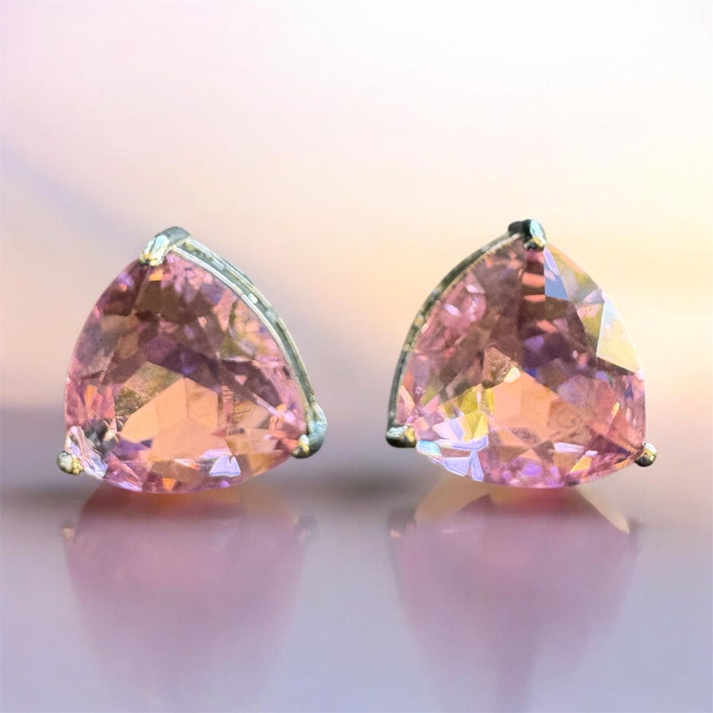 Aurora Prism Triangle Studs