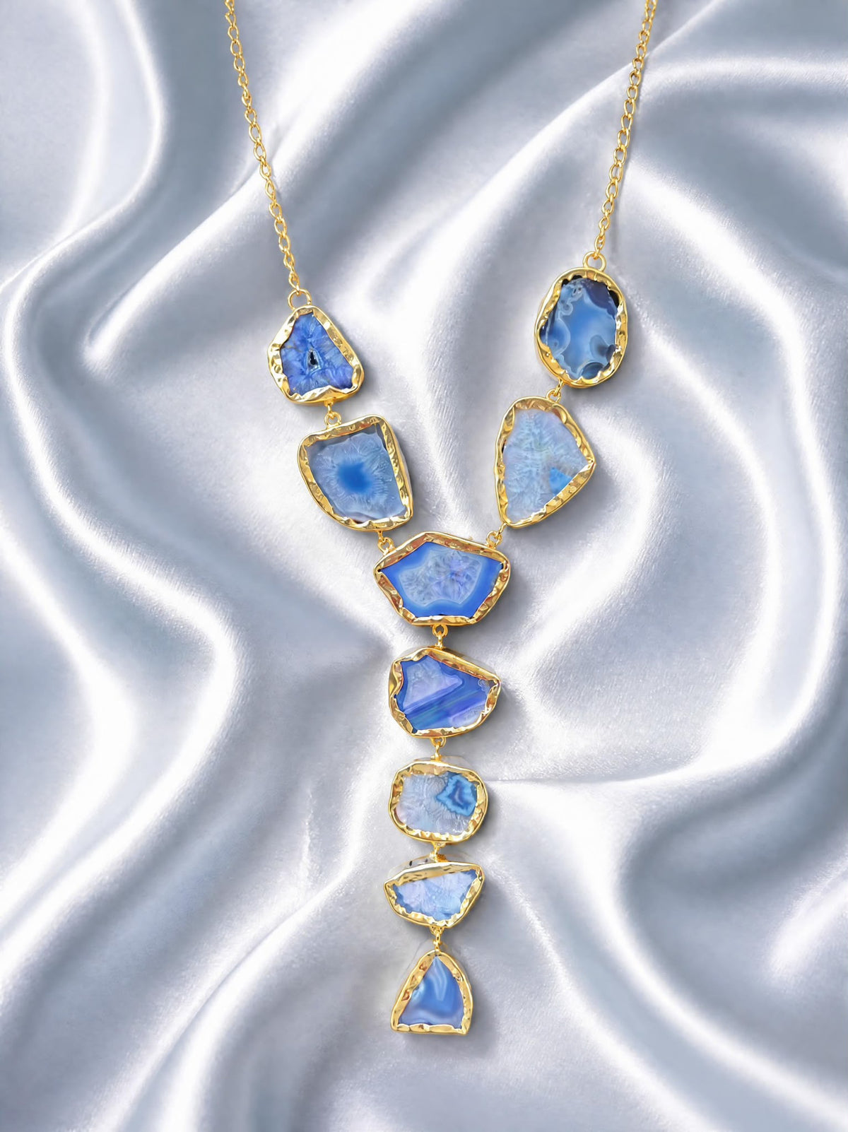 Individually Yours Agate Necklace - Cerulean Sea