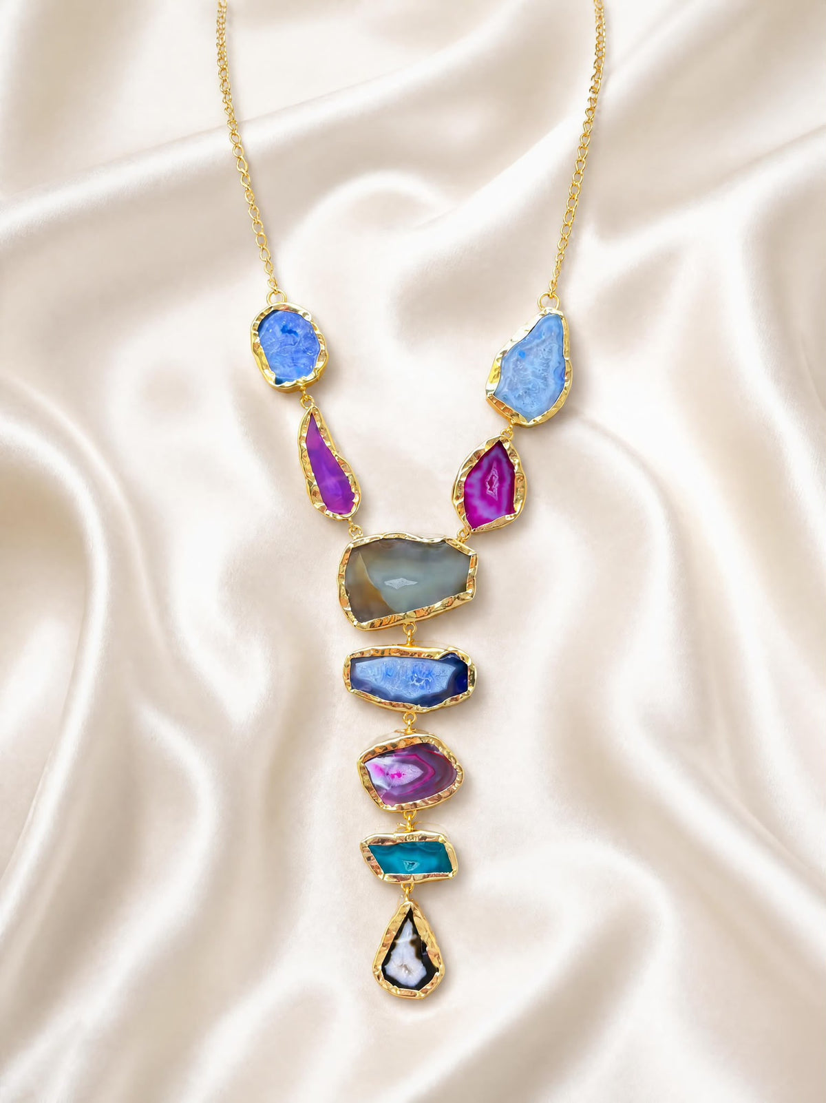 Individually Yours Agate Necklace - Cosmic Tide Geode