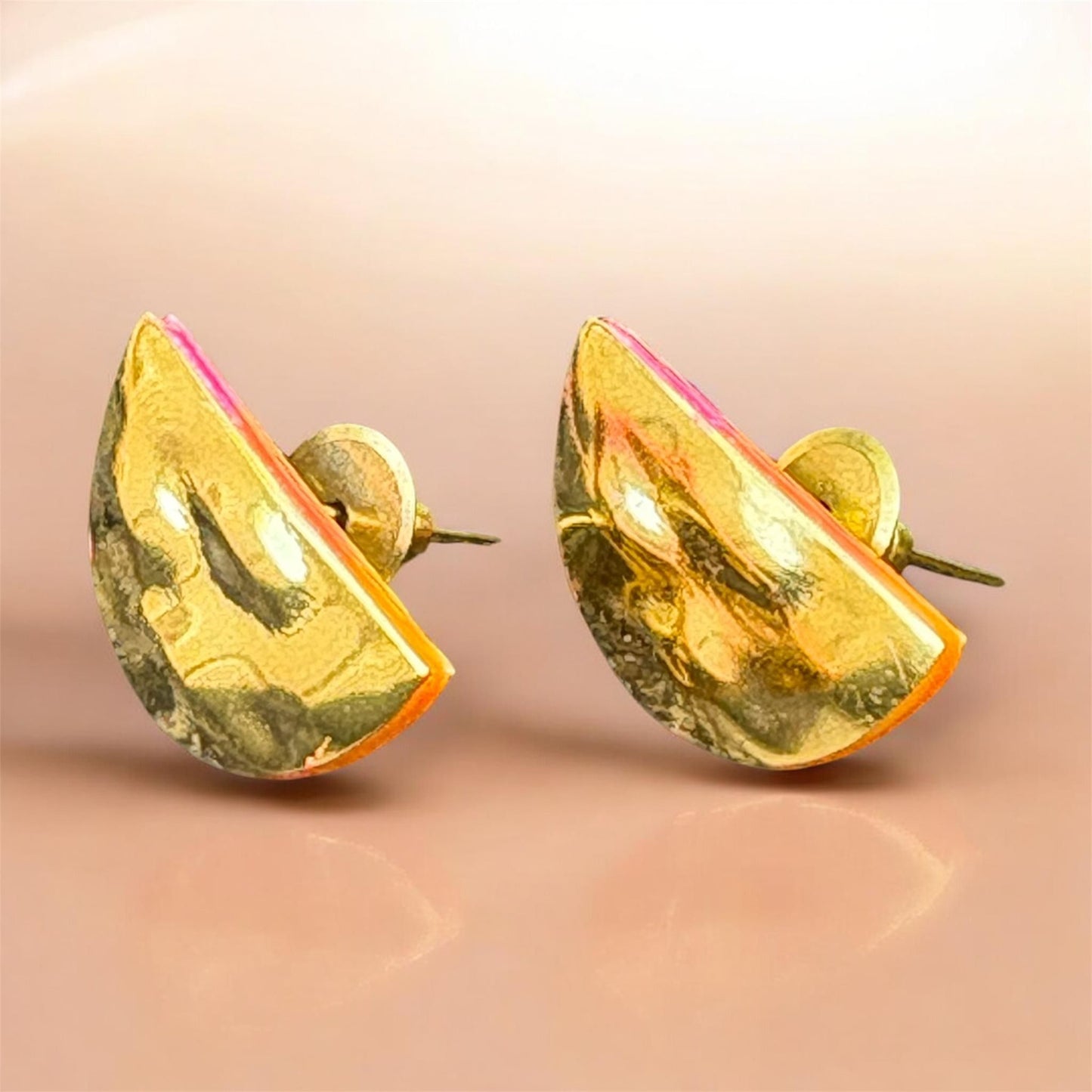 Golden Cresent Studs