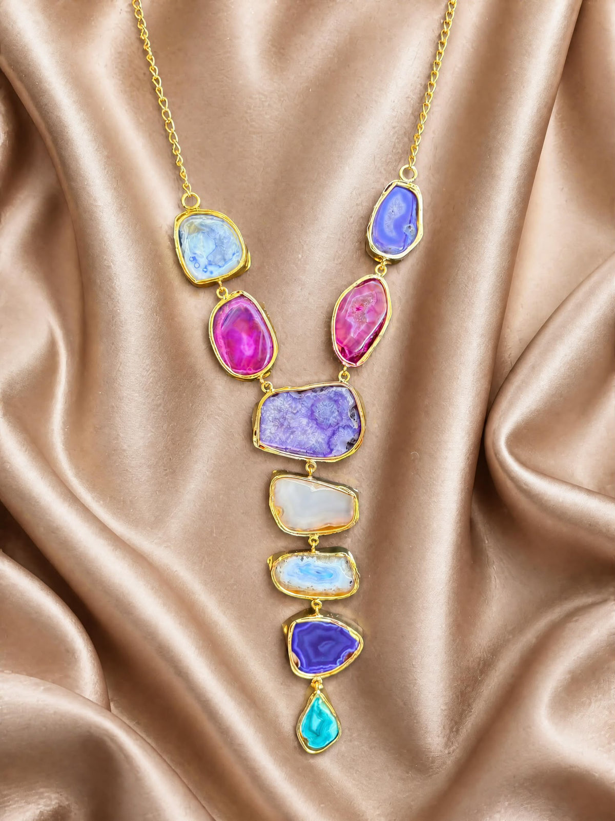 Individually Yours Agate Necklace - Prism Cascade
