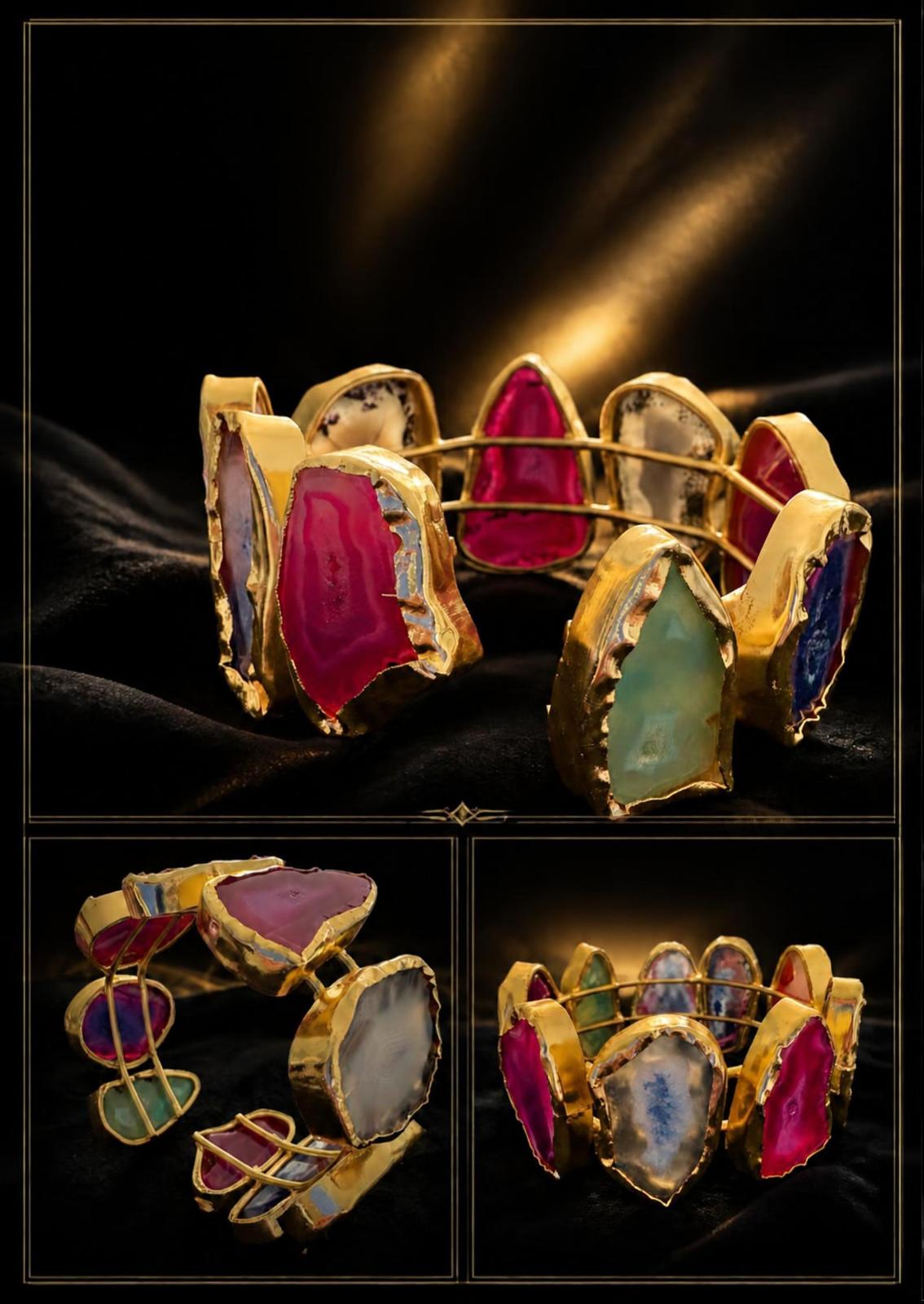 Individually Yours Agate Cuff - Midnight Garden