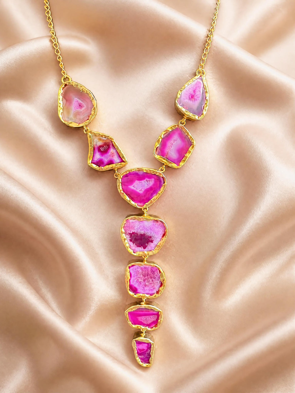 Individually Yours Agate Necklace - Pink Radiance