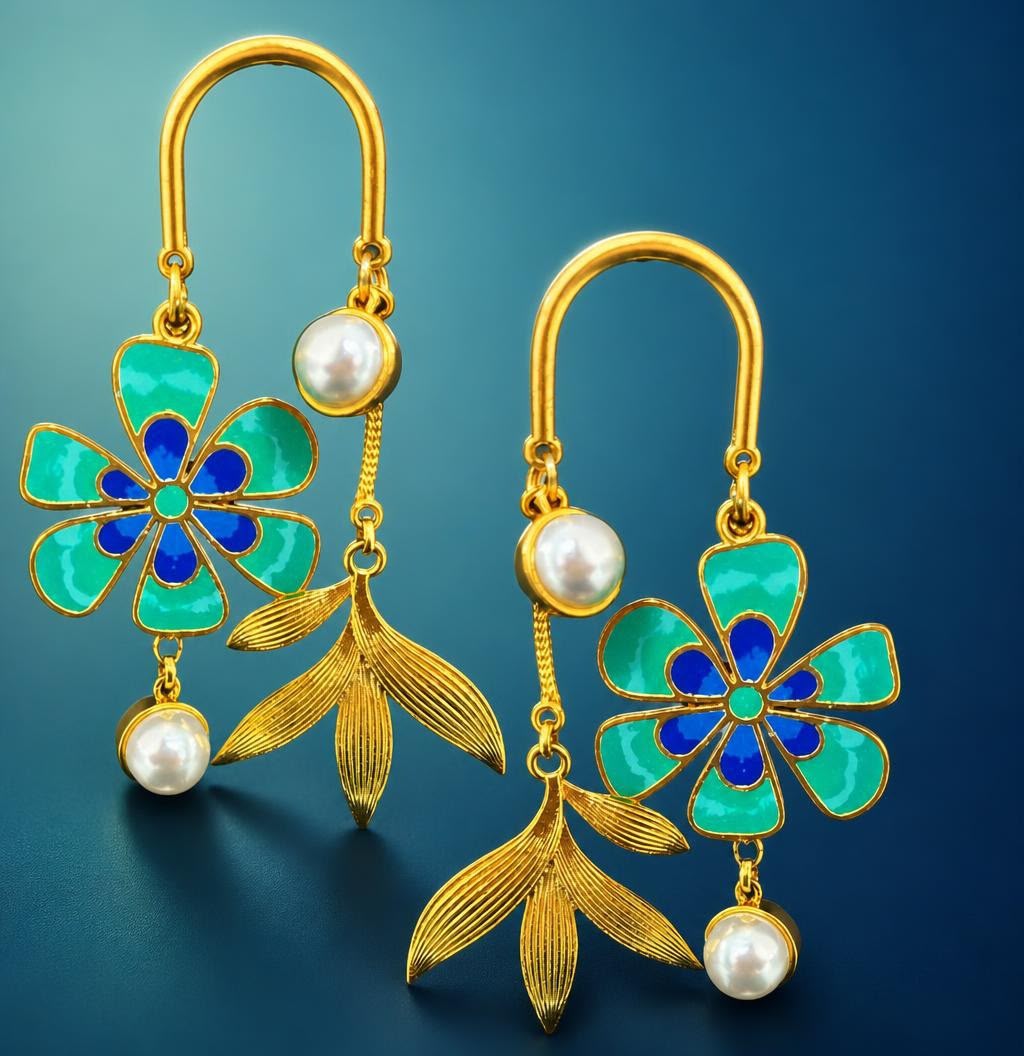 Splash of Petals Earrings