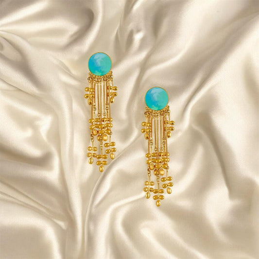 Aqua Cascade Earrings