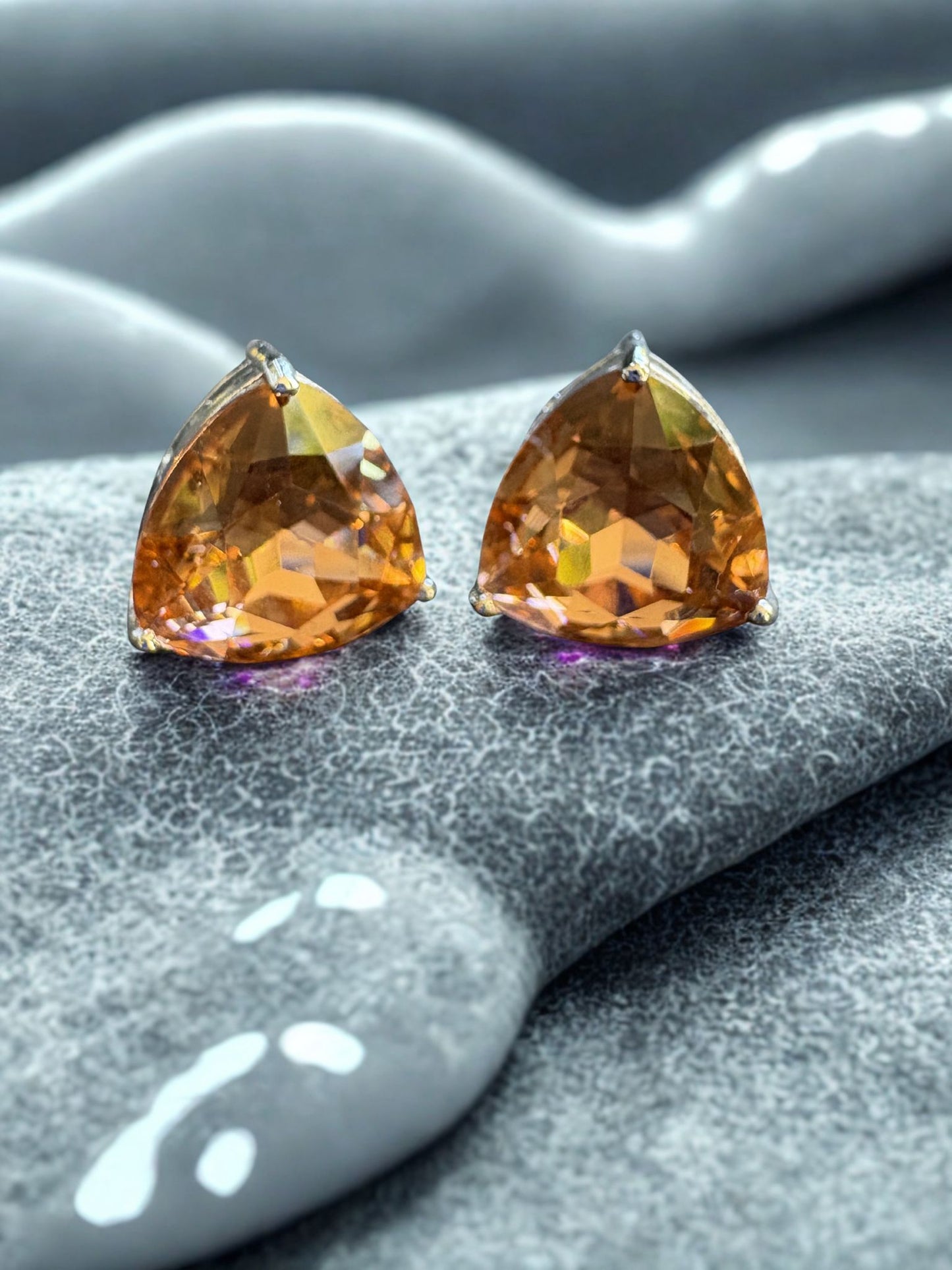 Aurora Prism Triangle Studs