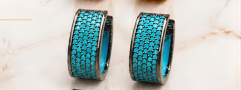 Crystal Cascade Hoops