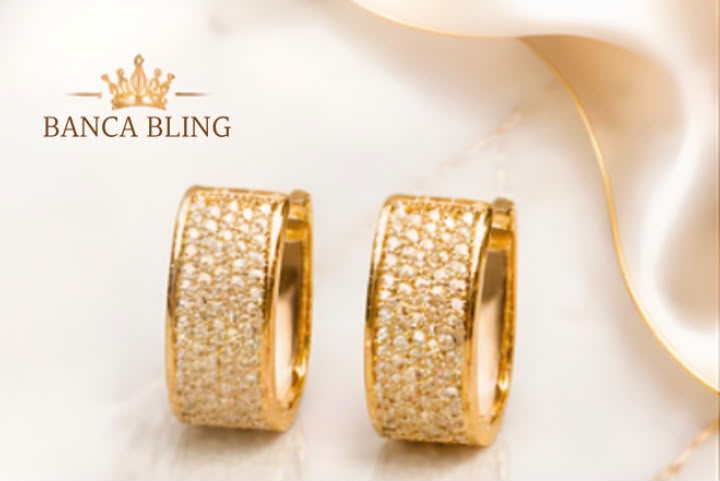 Crystal Cascade Hoops