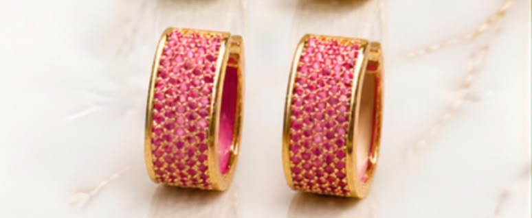 Crystal Cascade Hoops