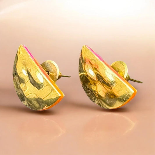 Golden Cresent Studs