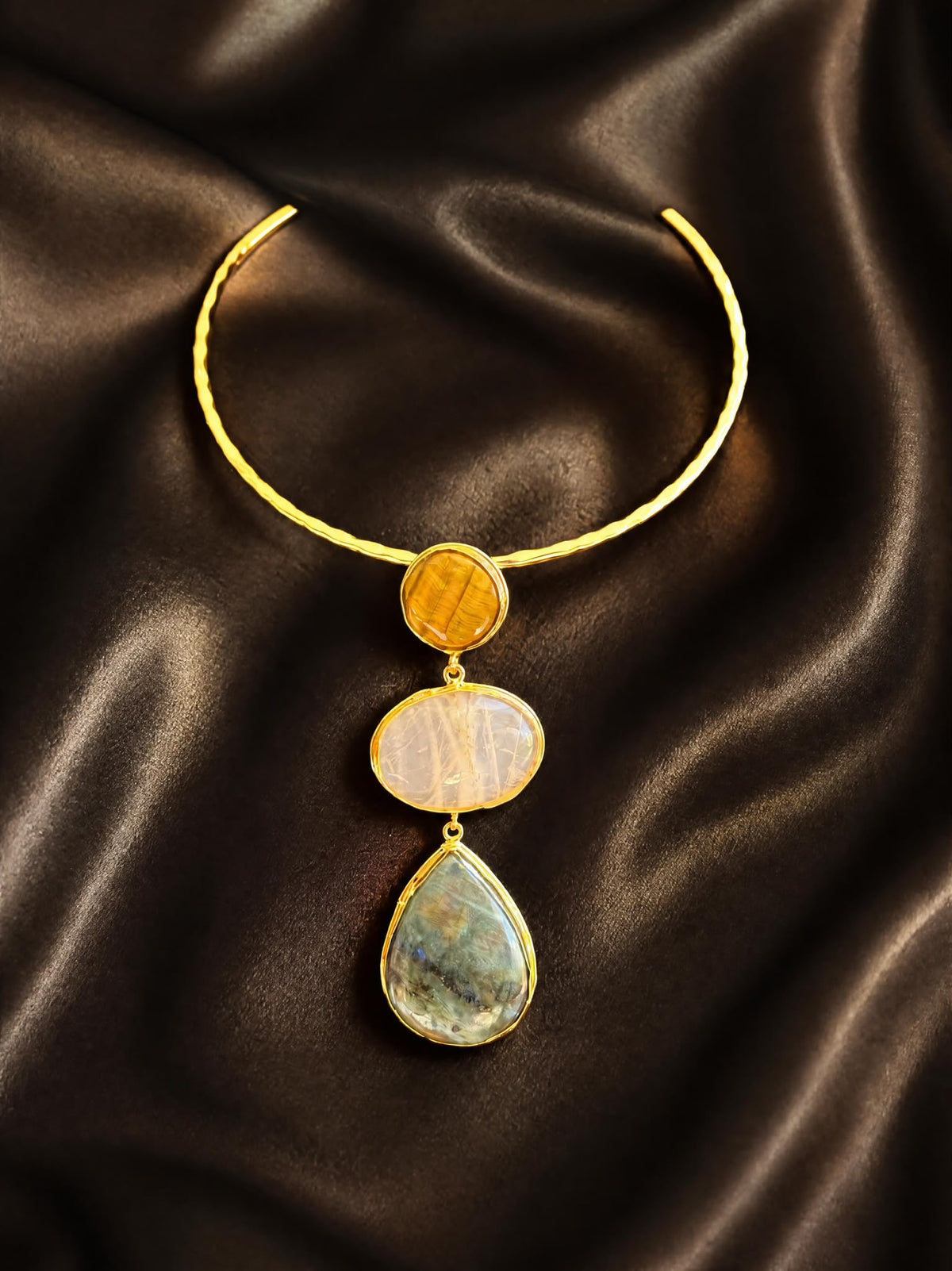 Individually Yours Agate Necklace - Tiger's Eye