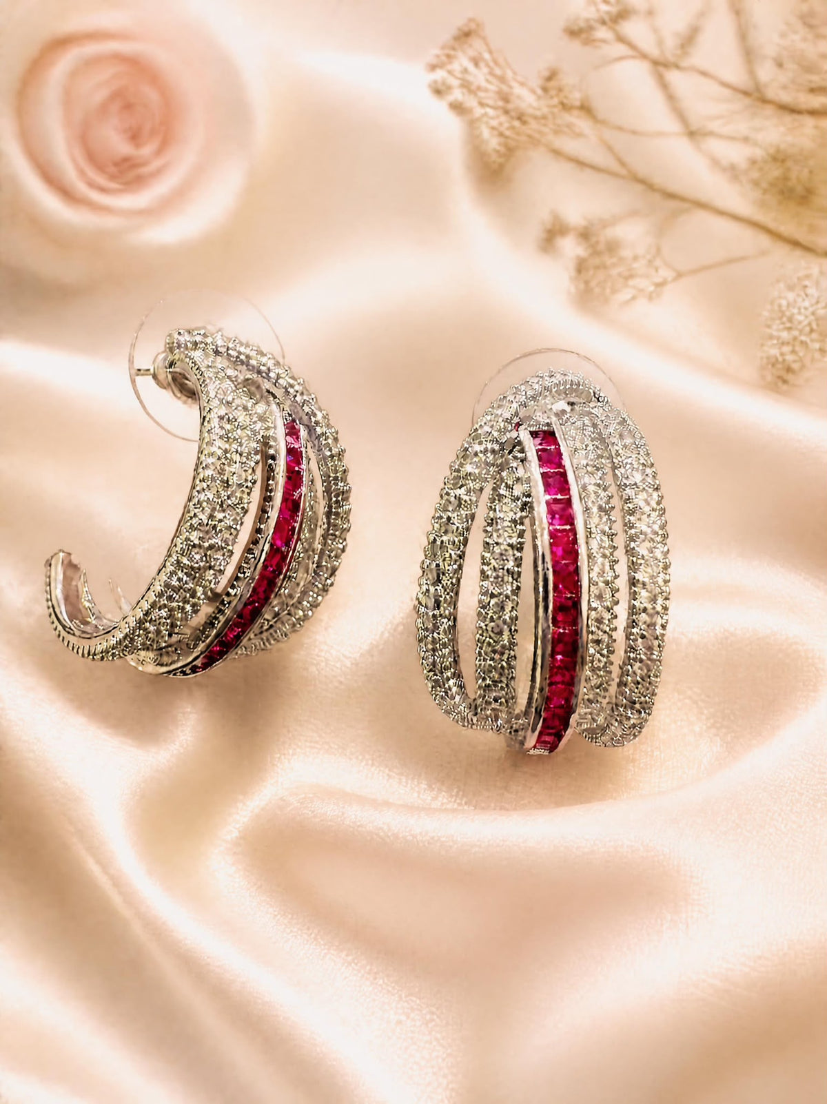 Infinity Sparkle Hoops