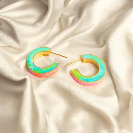 Lumiere Hoops Small - Pink