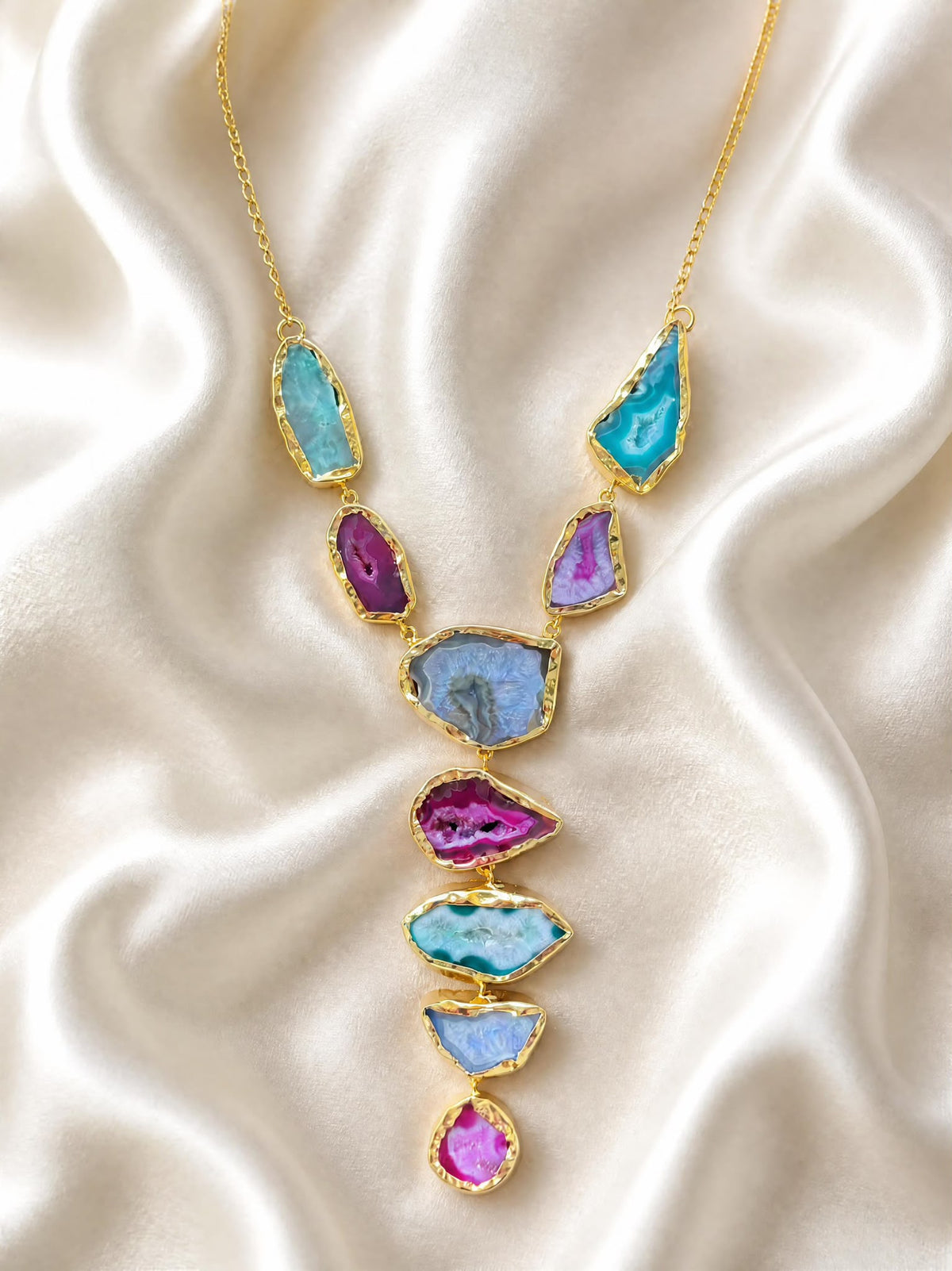 Individually Yours Agate Necklace - Mermaid Lagoon Geode