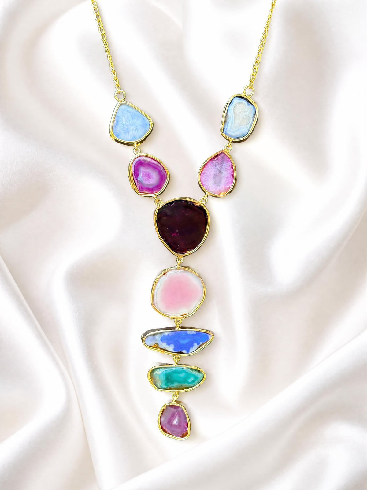 Individually Yours Agate Necklace - Orchid Sunset