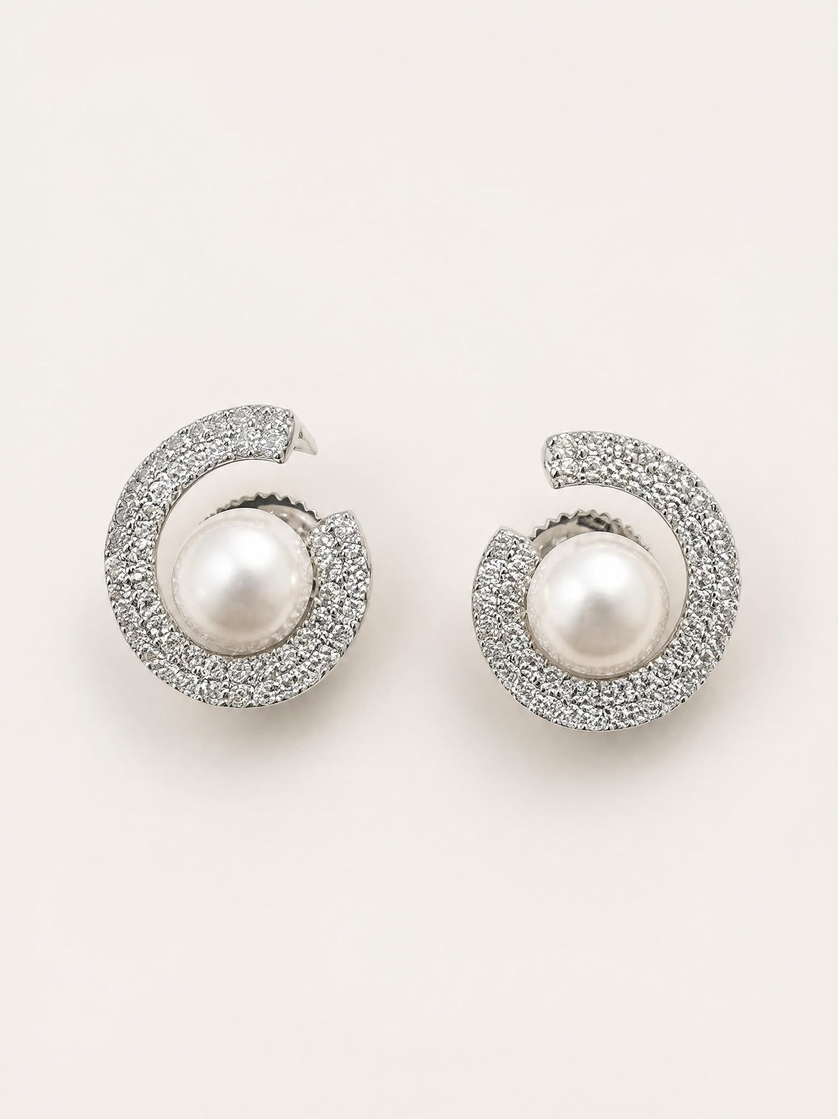 Pearl Swirl Earrings