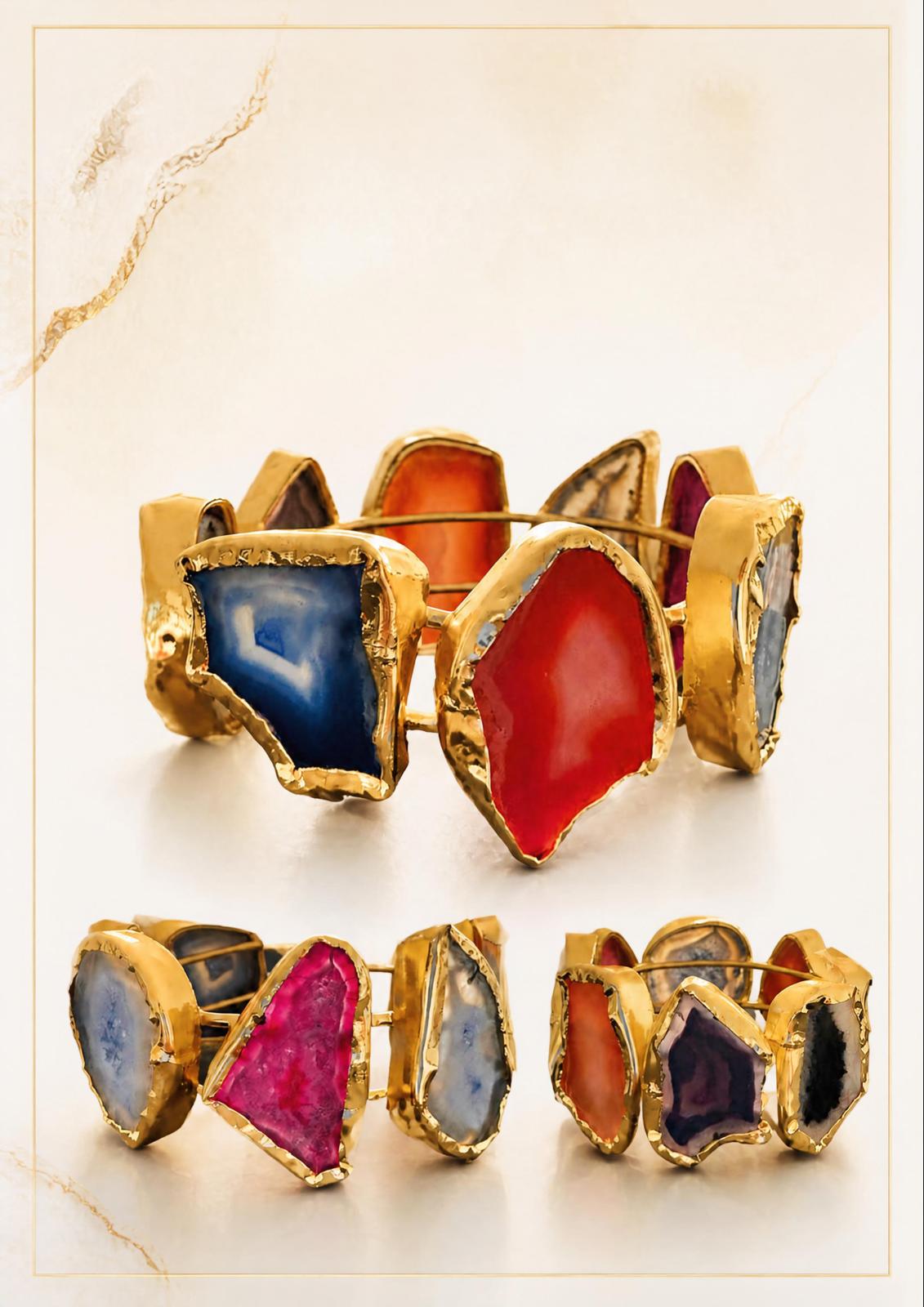 Individually Yours Agate Cuff - Sunset Mirage