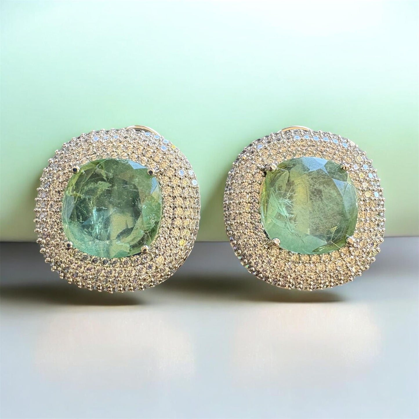 Verdant Halo Luxe Studs