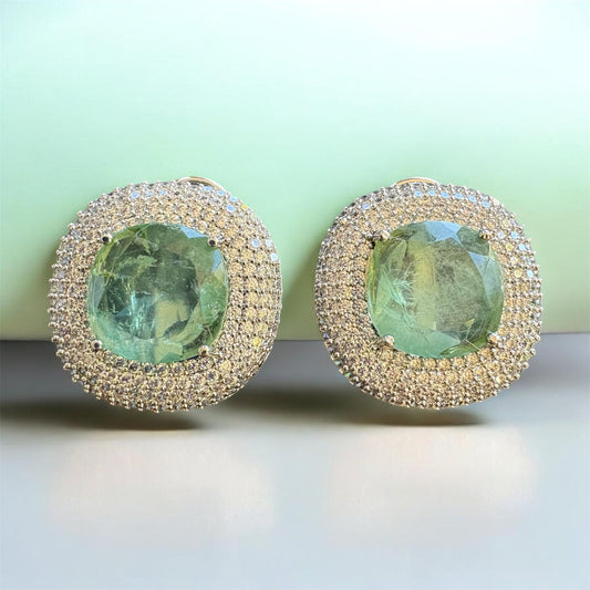 Verdant Halo Luxe Studs